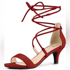 Strappy Kitten Heel Sandals 6.5